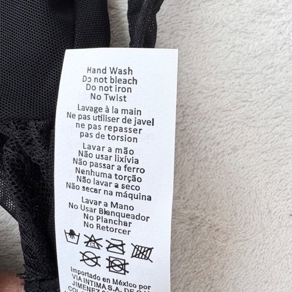 VGT Mapalé Blackless Lace Crop Top Cutout Design XL Black - Picture 12 of 14